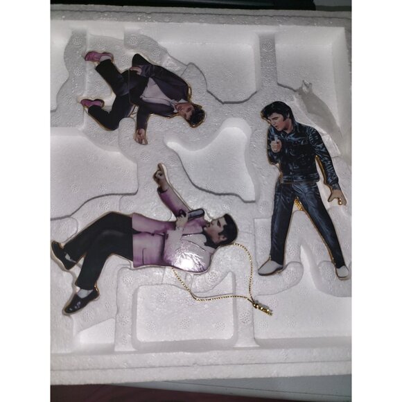 Elvis Bradford Exchange  Rockin & Rollin Ornaments - Picture 1 of 7